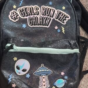 The Children's Place Black and Blue Galaxy Backpack